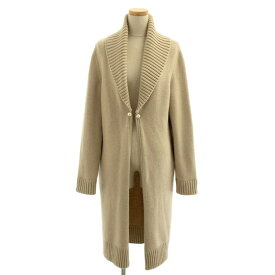 FOXEY / フォクシー | カシミヤ100 % Wパール ニットコート | 38 | ベージュ | レディース