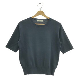 ebure / エブール | コットン シルク ニットTシャツ | F | レディース
