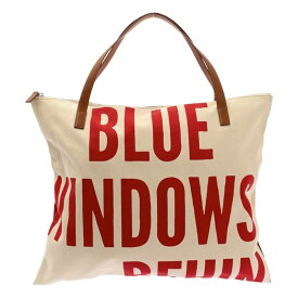 【美品】 JIL SANDER / ジルサンダー | ZIP TOTE MD / ロゴ レザーハンドル キャンバス トートバッグ / ユニセックス | U | エクリュ/ボルドー | メンズ