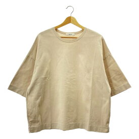 ebure / エブール | コットン クルーネック Tシャツ カットソー | 38 | ベージュ | レディース
