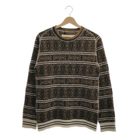 White Mountaineering / ホワイトマウンテニアリング | ウール ジャガード 総柄 ニット | 1 | マルチカラー | メンズ