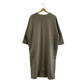 evam eva / エヴァムエヴァ | ウール ドルマン ワンピース | F | カーキ | レディース