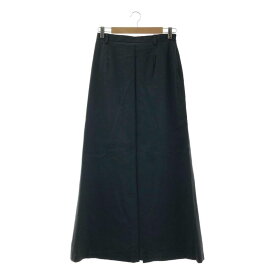 NOBLE / ノーブル | 2024SS | コットンリネンAラインマキシスカート | 40 | ブラック | レディース