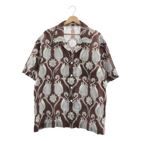 【美品】 VALENTINO / ヴァレンティノ | 2024AW | リネン フラワープリント オープンカラーシャツ | 44 | マルチカラー | メンズ