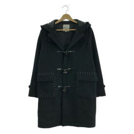 【美品】 noir kei ninomiya / ノワールケイニノミヤ | 2015AW | ウール 装飾 ダッフルコート フーディ / 総裏地 | S | ブラック | レディース