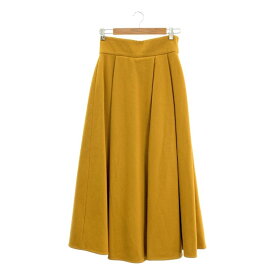 ELIN / エリン | ウール オーバー ロングスカート / 裏地付き | 38 | マスタード | レディース