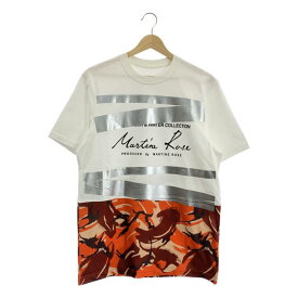 【美品】 Martine Rose / マーティンローズ | オーバーシルエット ロゴ プリント Tシャツ カットソー | S | ホワイト | メンズ