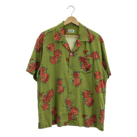 SCHOTT / ショット | レーヨン コットン フローラル アロハシャツ | M | グリーン | メンズ