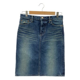 green / グリーン | ダメージ加工 バックスリット デニム スカート | 1 | インディゴ | レディース