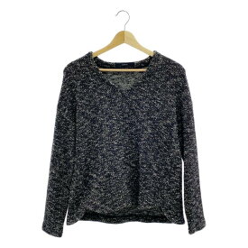 FLORENT / フローレント | ミックスウール ニット セーター | ブラック/グレー | レディース
