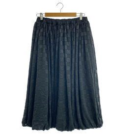 【美品】 COMME des GARCONS / コムデギャルソン | ドローストリング ボリューム スカート / 総裏地 | ブラック | レディース