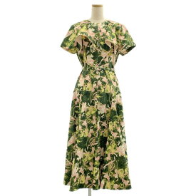 【美品】 3.1 Phillip Lim / スリーワンフィリップリム | 2024SS | アイリス プリント ドレープ ワンピース | 4 | グリーン/ピンク | レディース