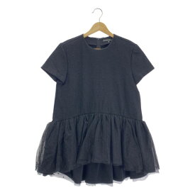 TSURU by Mariko Oikawa / ツルバイマリコオイカワ | Oscar(dots) ドット チュール ブラウス トップス | 36 | ブラック | レディース