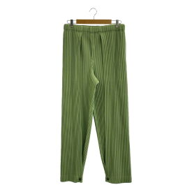 【美品】 HOMME PLISSE ISSEY MIYAKE / オムプリッセイッセイミヤケ | 2025SS | PLEATS BOTTOMS 1 裾スナップボタン プリーツパンツ | ピスタチオグリーン | メンズ