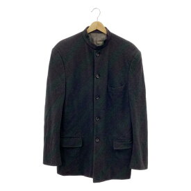 COMME des GARCONS HOMME PLUS / コムデギャルソンオムプリュス | 1997AW | ウール バイアスストライプ スタンドカラージャケット | M | ブラック系 | メンズ