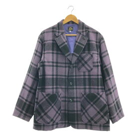 【美品】 Needles / ニードルス | Loafer Jacket - Wool Tartan Plaid タータンチェック ローファージャケット | S | パープル | メンズ