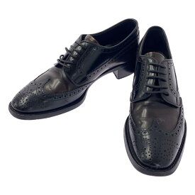 PRADA / プラダ | レザー ウイングチップ ドレスシューズ | 36 1/2 | ブラック | レディース