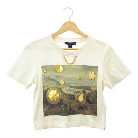 Louis Vuitton / ルイヴィトン | 2025SS | × Laurent Grasso ローラン グラッソ / プリント クロップド カットソー | XS | ホワイト | レディース