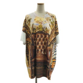 【美品】 COMME des GARCONS HOMME PLUS / コムデギャルソンオムプリュス | 2024SS | ポリエステル 転写 プリント オーバーシルエット Tシャツ カットソー | L | マルチカラー | メンズ