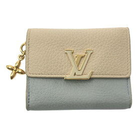 Louis Vuitton / ルイヴィトン | M11446 / ポルトフォイユ・カプシーヌ XS / レザー ロゴ コンパクト ウォレット 財布 | XS | ブルー/ピンク | レディース