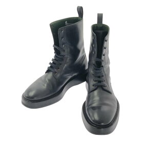 BOTTEGA VENETA / ボッテガヴェネタ | レザー レースアップ ブーツ | 40 | ブラック | メンズ