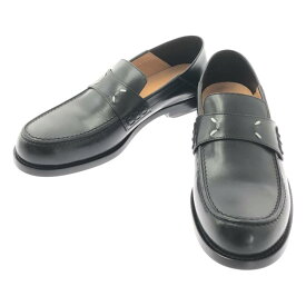 【新品】 Maison Margiela / メゾンマルジェラ | camden ステッチ レザー ローファー スリッポン | 37 1/2 | ブラック | レディース