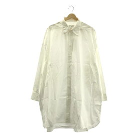 【美品】 Maison Margiela / メゾンマルジェラ | 2020SS | 2Way コットン アームホールスリット オーバーサイズシャツ | S | ホワイト | レディース