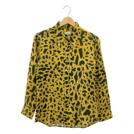DRIES VAN NOTEN / ドリスヴァンノッテン | 2020AW | CHAINEY 1156 M.W.SHIRT MUS レオパード シャツ | 46 | ブラック/イエロー系 | メンズ