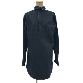 DRIES VAN NOTEN / ドリスヴァンノッテン | デニム ハイネック プルオーバー ワンピース | XS | インディゴ | レディース