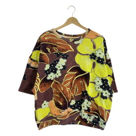 DRIES VAN NOTEN / ドリスヴァンノッテン | コットン フローラル 半袖スウェット | S | マルチカラー | レディース
