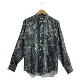 COMME des GARCONS HOMME PLUS / コムデギャルソンオムプリュス | 2023AW | ポリエステル グラフィック プリント シャツ | M | グレー | メンズ