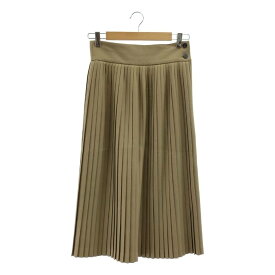 HYKE / ハイク | サイドジップ プリーツ スカート / 裏地付き | XS | ブラウン系 | レディース