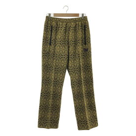 【美品】 Needles / ニードルス | Track Pant - Poly Jacquard / パピヨン ジャガード ドローストリング ジャージ トラックパンツ | S | イエロー/ブラック | メンズ