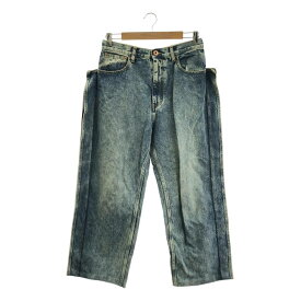 Maison Margiela / メゾンマルジェラ | 2020SS | アウトライン ワイド デニム パンツ | 38 | インディゴ | レディース