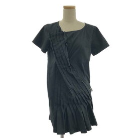 tricot COMME des GARCONS / トリココムデギャルソン | 1999AW | コットン プリーツ アシンメトリー ブラウス | M | ブラック | レディース