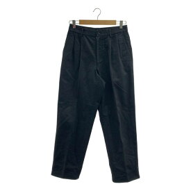 COMME des GARCONS HOMME / コムデギャルソンオム | 2000SS | コットン 2タック テーパードパンツ | S | ブラック | メンズ