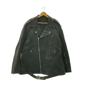 【新品】 Rick Owens / リックオウエンス | JUMBO LUKE STOOGES ジャンボ ルーク ストゥージズ カーフレザー ダブル ライダースジャケット | ONE SIZE | ブラック | メンズ