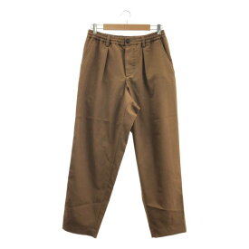 MARNI / マルニ | トロピカルウール タック テーパード イージーパンツ | 44 | ブラウン | メンズ