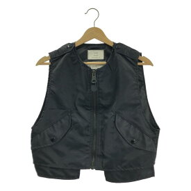 【美品】 HYKE / ハイク | 2025SS | TYPE L-2A VEST ナイロン クロップド ベスト | F | ブラック | レディース