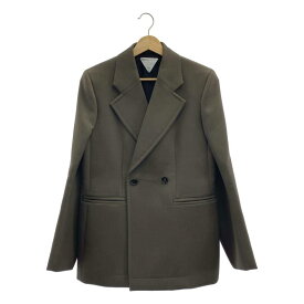 BOTTEGA VENETA / ボッテガヴェネタ | ウール ダブルブレスト テーラードジャケット | 36 | グレー | レディース