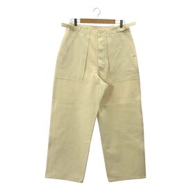 【新品】 MAATEE&SONS / マーティー&サンズ | 2023AW | UTILITY PT コットン ヘリンボーン ユーティリティ ベイカーパンツ | 1 | 生成り | メンズ