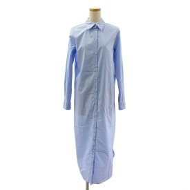 MM6 Maison Margiela / エムエムシックスメゾンマルジェラ | 変形 ロングシャツ ワンピース | 42 | ライトブルー | レディース