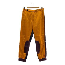 【美品】 DRIES VAN NOTEN / ドリスヴァンノッテン | ビスコース リブ ジョガーパンツ | 46 | オレンジ/バーガンディ系 | メンズ