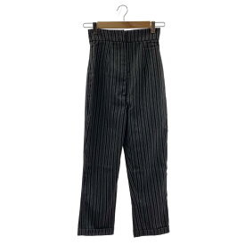 JACQUEMUS / ジャックムス | ウール ストライプ テーパードパンツ | 34 | ブラック/グレー | レディース