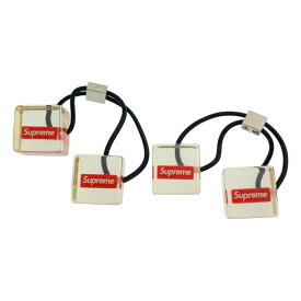 【美品】 SUPREME / シュプリーム | 2018SS | Hair Bobbles Set of 2 ヘアバブルス ボックスロゴ ヘアゴム | クリア