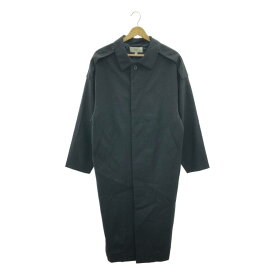 【美品】 HYKE / ハイク | ウール ロング トレンチ コート | 1 | ネイビー | レディース