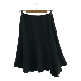 tricot COMME des GARCONS / トリココムデギャルソン | 2002SS | ウール アシンメトリー フリルスカート | S | ブラック | レディース