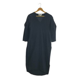 ENFOLD / エンフォルド | Vネック コクーン プルオーバー ワンピース | M | ネイビー | レディース