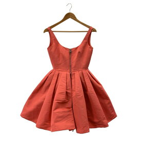 ALEXANDER MCQUEEN / アレキサンダーマックイーン | フロントジップ タック プリーツ ノースリーブワンピース | 38 | ピンク | レディース