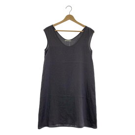 mina perhonen / ミナペルホネン | ちょうちょ エンブロイダリー ノースリーブ カットソー ワンピース | 36 | グレー系 | レディース